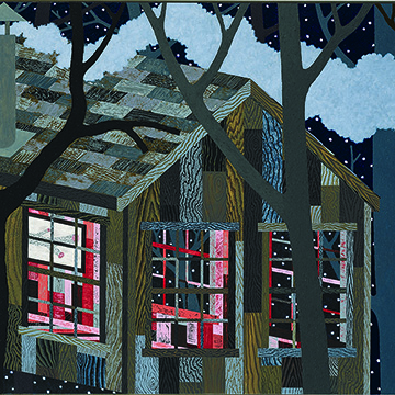 Benjamin Degen, Branch House, 2006, Oil on canvas on board, Collection Nerman Museum of Contemporary Art,