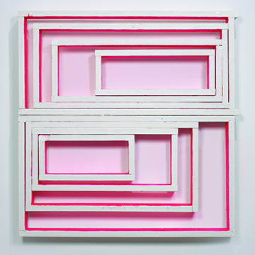 Cordy Ryman, Window Box, 2010, Acrylic and enamel on wood, Collection Nerman Museum of Contemporary Art, 