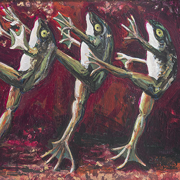 Marci Aylward, Dancing Bull Frogs, 2017