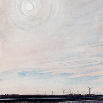 John Davis Carroll, Winter Sky over Dodge, 2020