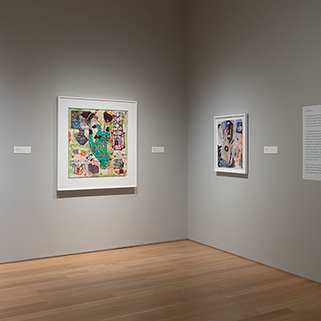 works by Rashawn Griffin, Jane Hammond, and Scott Francis