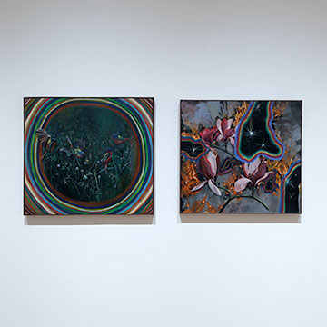 A view of The Luminous and the Given exhibition at the Nerman Museum